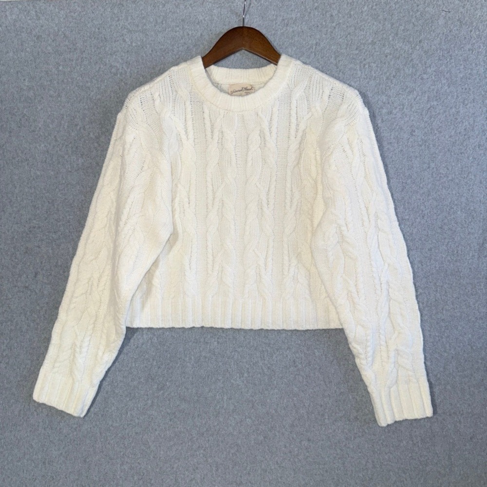 Universal Thread Cable Knit Sweater Coquette Smal… - image 2